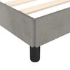 vidaXL Bed Frame without Mattress Light Grey California King Velvet