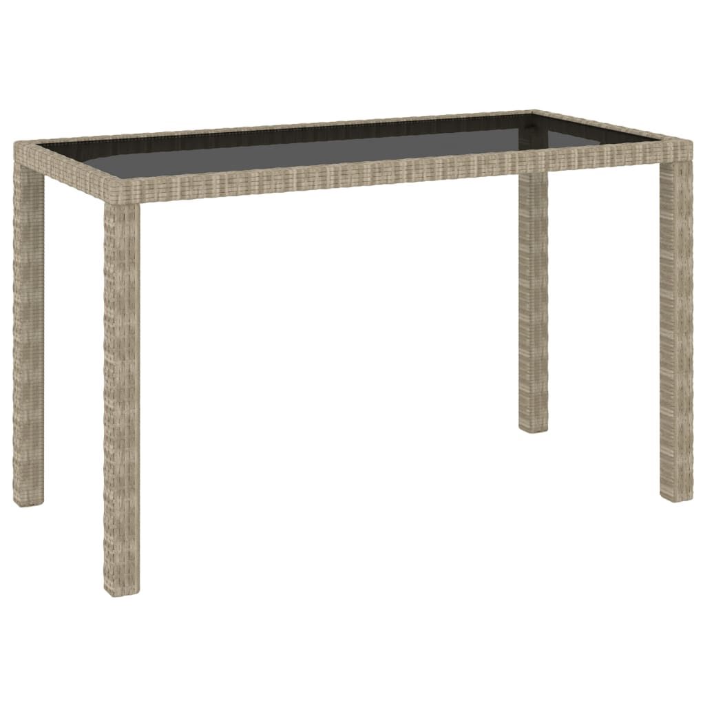 vidaXL 6 Piece Outdoor Dining Set with Cushions Poly Rattan Beige