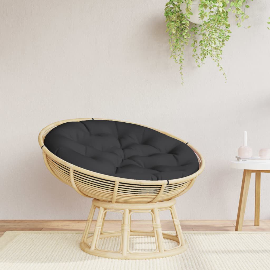 vidaXL Round Cushion Black Ø 100 x11 cm Oxford Fabric