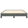 vidaXL Bed Frame without Mattress Dark Grey 137x187 cm Double Fabric