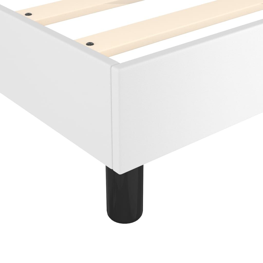 vidaXL Bed Frame without Mattress White California King Faux Leather (US Only)