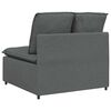 vidaXL Modular Sofa Centre Module with Cushions Dark Grey 100 cm