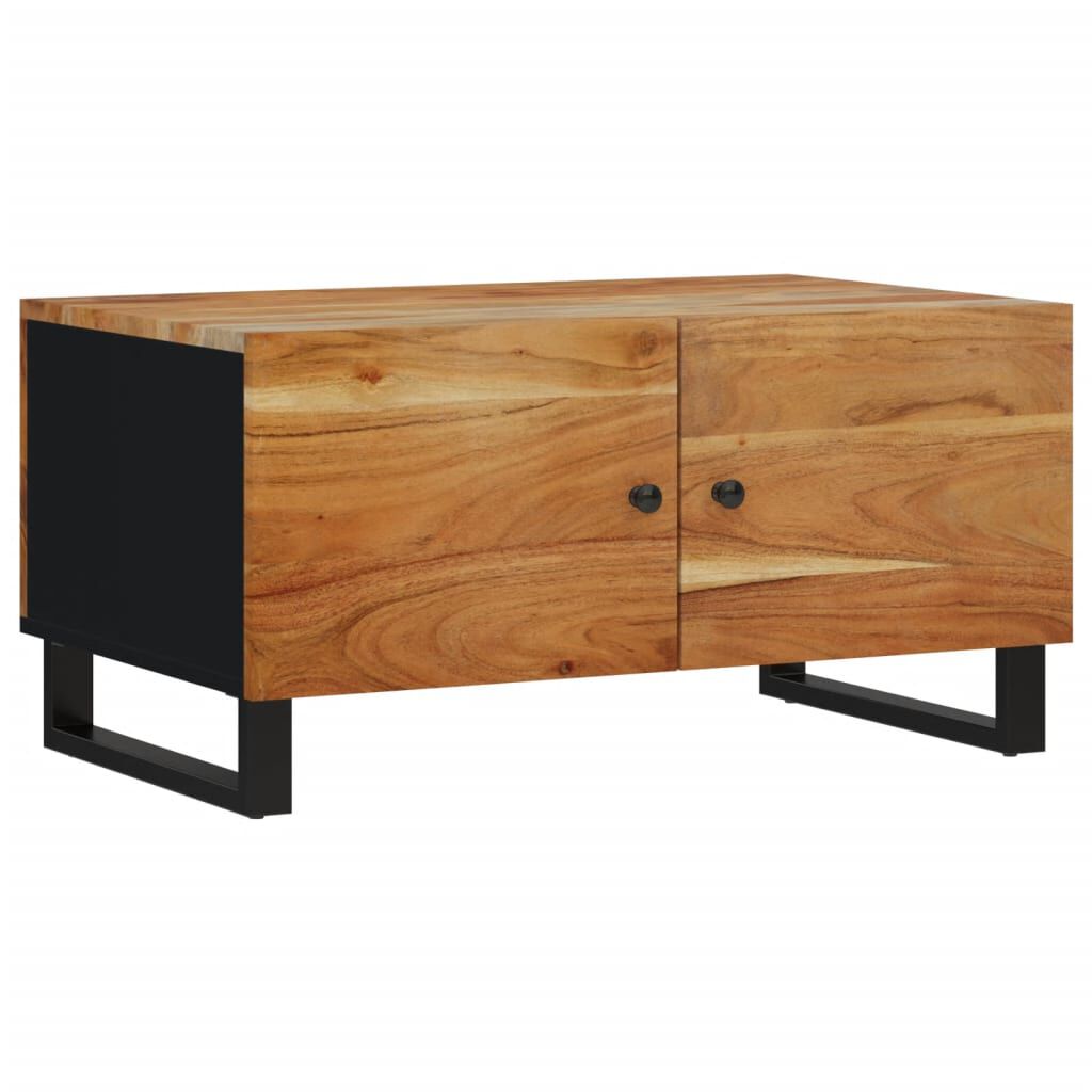 vidaXL Coffee Table 80x50x40 cm Solid Wood Acacia&Engineered Wood
