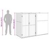 vidaXL Garden Tool Shed Grey 225x89x161 cm Galvanised Steel