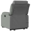 vidaXL Stand up Massage Recliner Chair Dark Grey Fabric