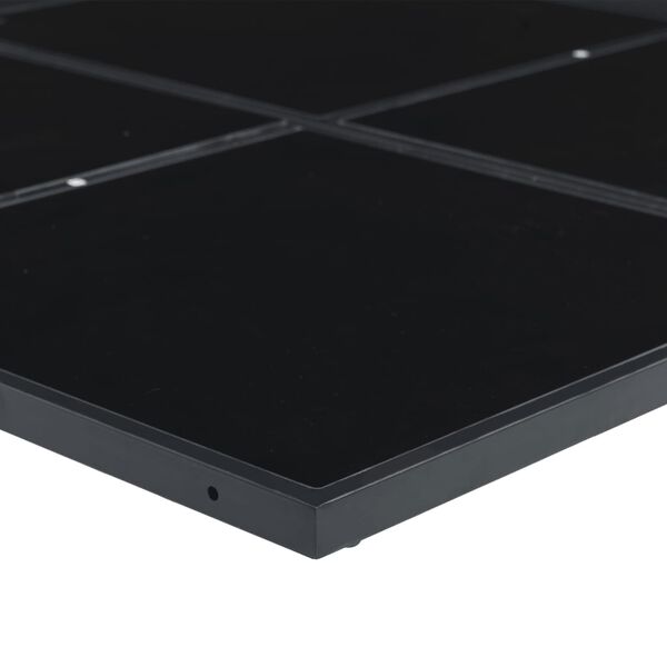 vidaXL 5 Piece Garden Dining Set Black Textilene