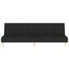 vidaXL 2-Seater Sofa Bed Black Fabric