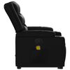 vidaXL Stand up Massage Recliner Chair Black Faux Leather
