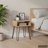 vidaXL Bedside Table Solid Mango Wood 40x34x47 cm