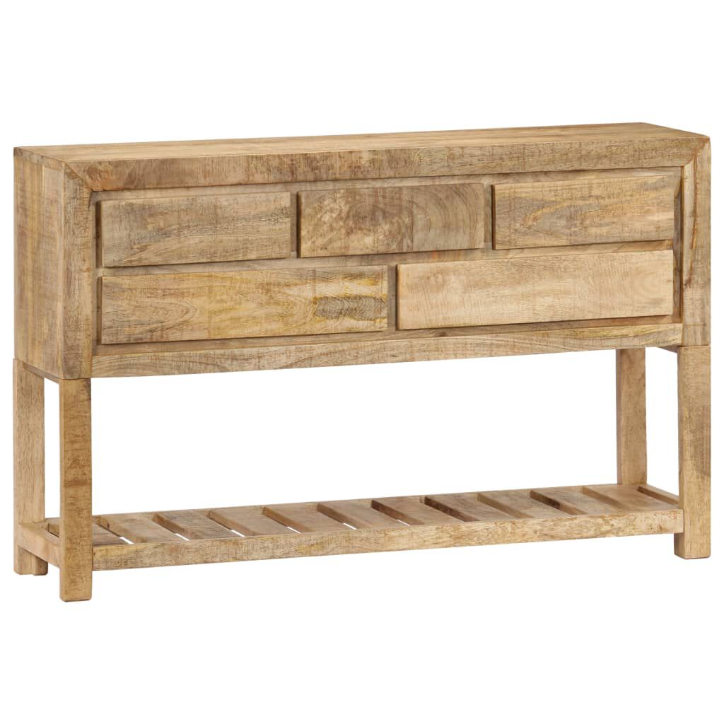 vidaXL Sideboard 120x30x75 cm Solid Mango Wood
