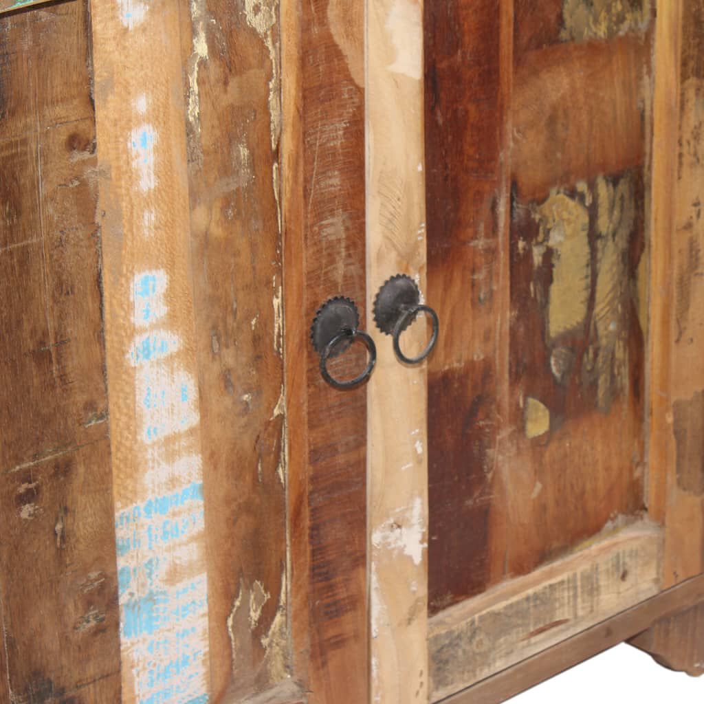 vidaXL Sideboard with Shelves Solid Reclaimed Wood 120x35x200 cm