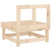 vidaXL Garden Middle Sofas 2 pcs Solid Wood Pine