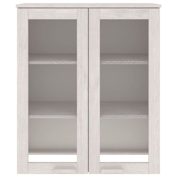 vidaXL Top for Highboard HAMAR White 85x35x100 cm Solid Wood Pine