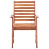 vidaXL Outdoor Dining Chairs 3 pcs with Cushions Solid Acacia Wood