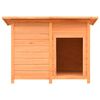 vidaXL Dog Cage Solid Pine & Fir Wood 120x77x86 cm