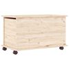 vidaXL Storage Chest with Wheels ALTA 73x39.5x43 cm Solid Wood Pine