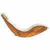 vidaXL Sun Lounger 2 pcs Brown 60 x 154 x 74cm Solid Acacia wood