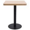 vidaXL Bistro Table Light Brown 60X60 cm MDF