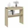vidaXL Console Table Sonoma Oak 80x30x80 cm Engineered Wood