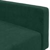 vidaXL 2-Seater Sofa Bed Dark Green Velvet