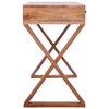 vidaXL Computer Desk Natural 132x47x77 cm Solid Mahogany Wood