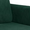 vidaXL 2-Seater Sofa Dark Green 140 cm Velvet