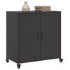 vidaXL Sideboard Black 68x39x72 cm Steel