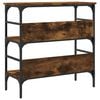 vidaXL Console Table Smoked Oak 75x32x75 cm Engineered Wood