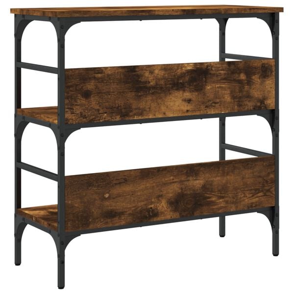 vidaXL Console Table Smoked Oak 75x32x75 cm Engineered Wood