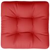 vidaXL Pallet Cushion Red 60x60x12 cm Fabric