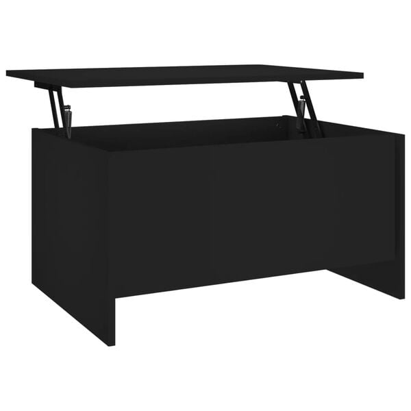 vidaXL Coffee Table Black 80x55.5x41.5 cm Engineered Wood