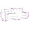 vidaXL 3-Seater Sofa Dark Grey 180 cm Velvet
