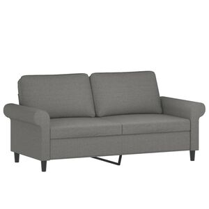 vidaXL 2-Seater Sofa Dark Grey 140 cm Fabric