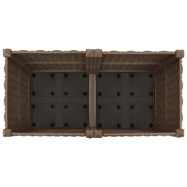vidaXL Raised Bed 80x40x38 cm Polypropylene