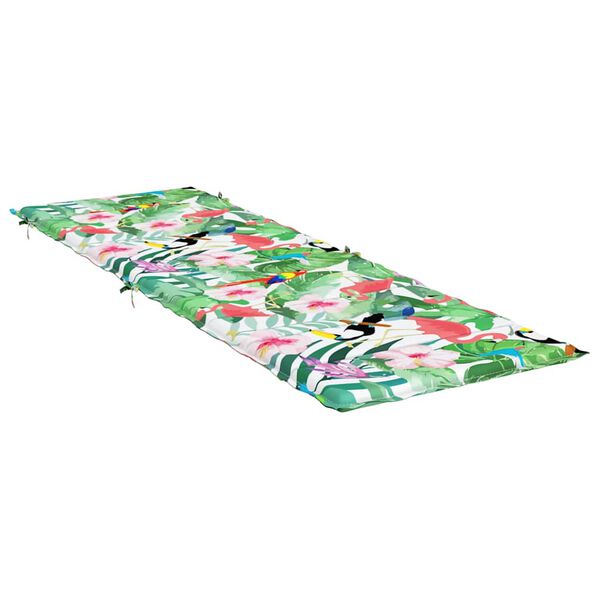 vidaXL Sun Lounger Cushion Multicolour Oxford Fabric
