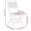 vidaXL Folding Garden Chairs 6 pcs 47x62x90 cm Solid Wood Teak