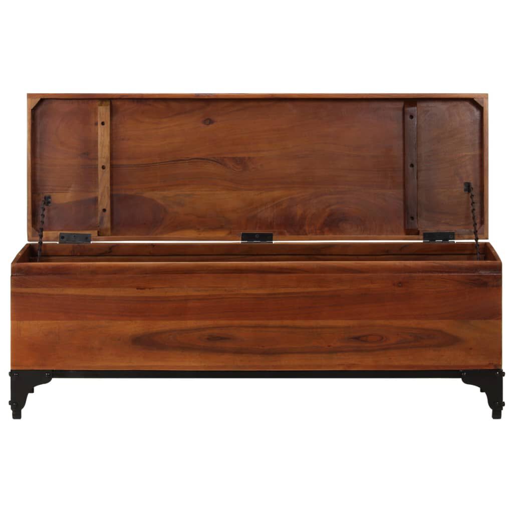 vidaXL Storage Trunk 110x35x41 cm Solid Acacia Wood