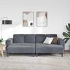 vidaXL Living Room Couch 3 pcs Dark Grey