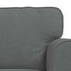 vidaXL Sofa 2 pcs Dark Grey 155 x 82 x 80 cm Fabric