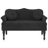 vidaXL Bench with Cushions Black 120.5x65x75 cm Velvet