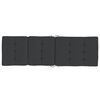 vidaXL Deck Chair Cushions 2 pcs Black Oxford Fabric