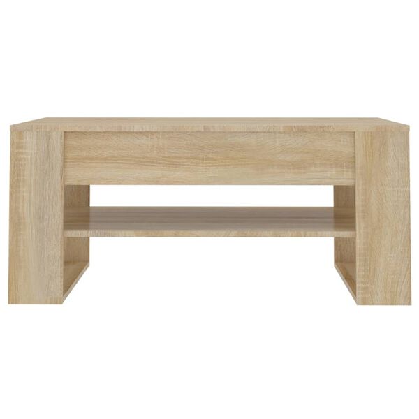 vidaXL Coffee Table Sonoma Oak 102x55x45 cm Engineered Wood
