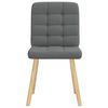 vidaXL Dining Chairs 2 pcs Dark Grey Fabric