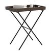 vidaXL Folding Tray Table Brown 65x40x75 cm Poly Rattan