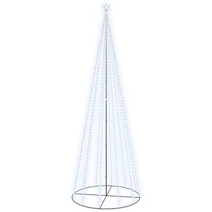 vidaXL Christmas Cone Tree Cold White 732 LEDs 160x500 cm