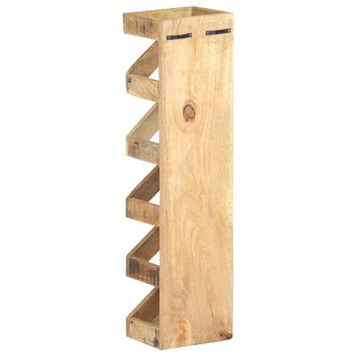 vidaXL Wine Rack for 5 Bottles Solid Mango Wood