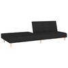 vidaXL 2-Seater Sofa Bed Black Fabric