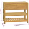 vidaXL Bathroom Cabinet 90x45x75 cm Solid Wood Teak