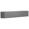 vidaXL Garden Raised Bed Galvanised Steel 368x80x68 cm Grey