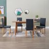 vidaXL Dining Chairs 4 pcs Gray Faux Leather